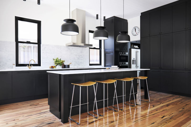Kitchen Cabinet Colours Kinsman Kitchens, Black Kitchen Cabinets With Light Grey Walls And Ceilings