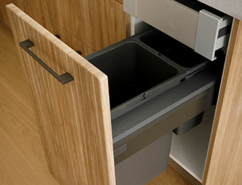 Ninka Bin Keep unsightly rubbish hidden away and your recycling organised behind cupboard doors with these easy access pull-out bins.