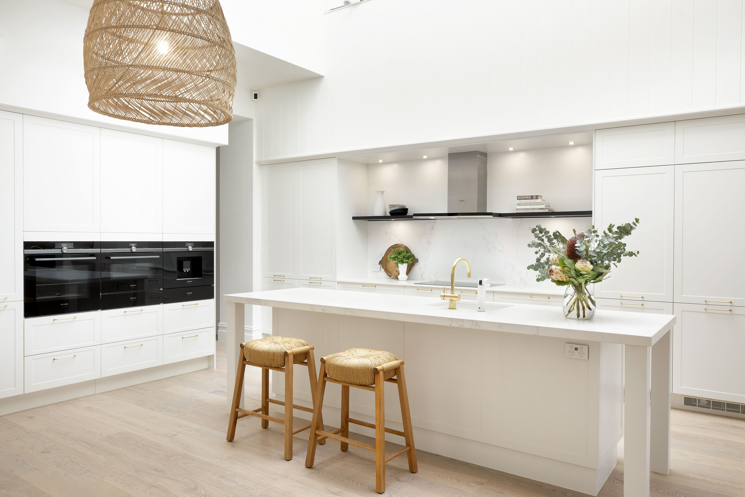 White Shaker-Style Cabinetry