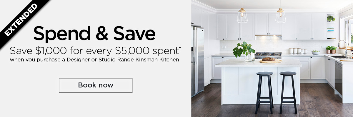 Spend & save on Cabinetry