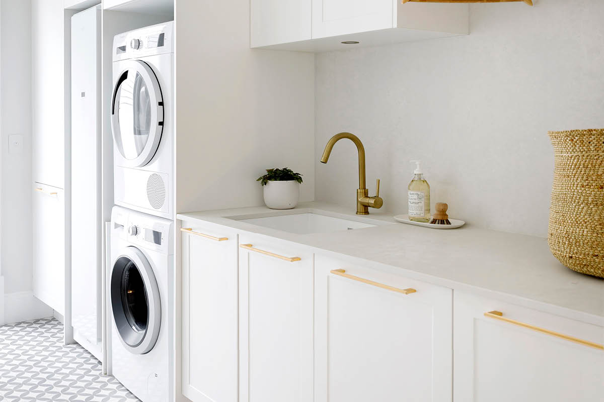 The Block 2020 - Hamptons Luxe Laundry | Kinsman Kitchens
