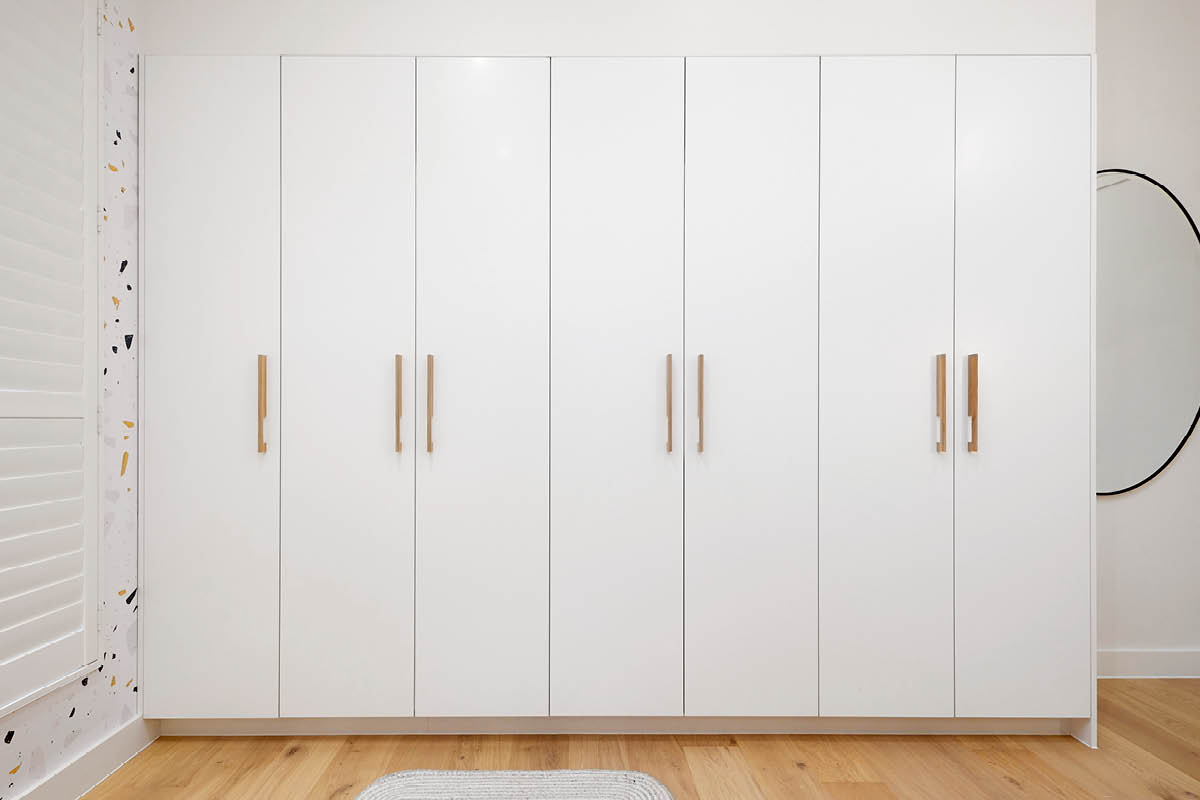 The Block 2021 – Mid-century Cool Wardrobe | Kinsman Kitchens