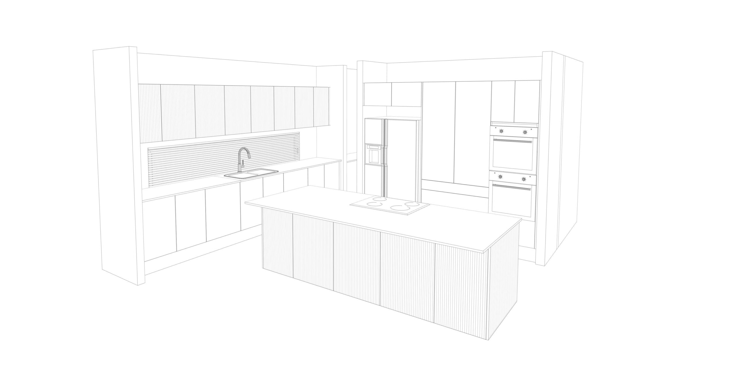 Kitchen layout of kitchen design 