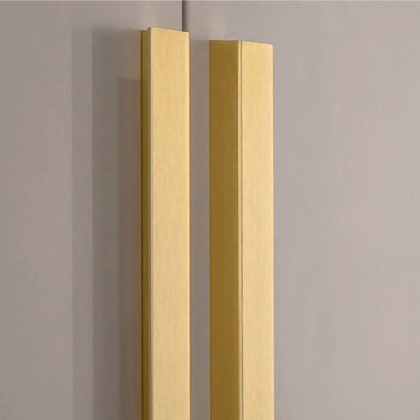 Handles: Square Hook In Brushed Brass