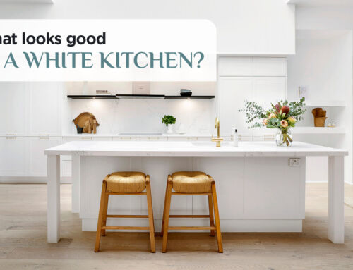 What looks good in a white kitchen?