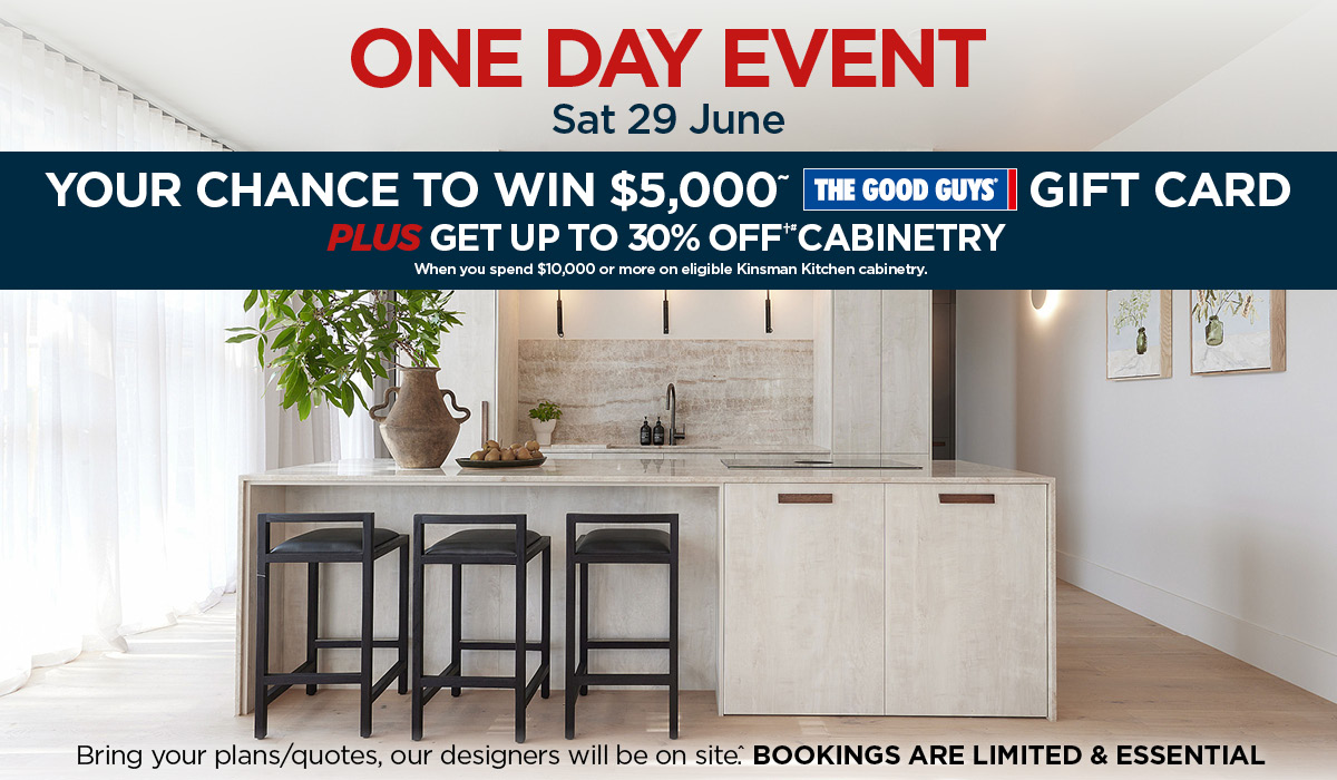 ONE DAY SALE - UP TO 30% OFF* CABINETRY