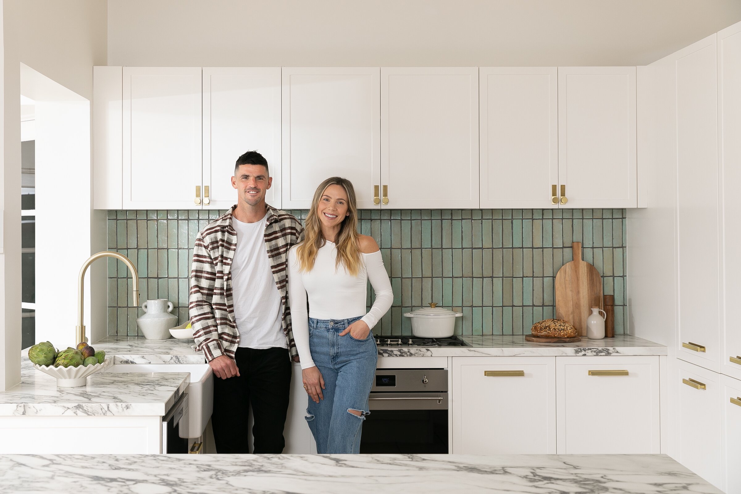 Alex and Scott Pendlebury in their Kinsman Kitchen