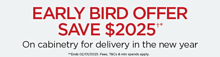 Early Bird Offer - $2025 Off