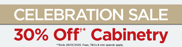 Celebration Sale 30% Off Cabinetry