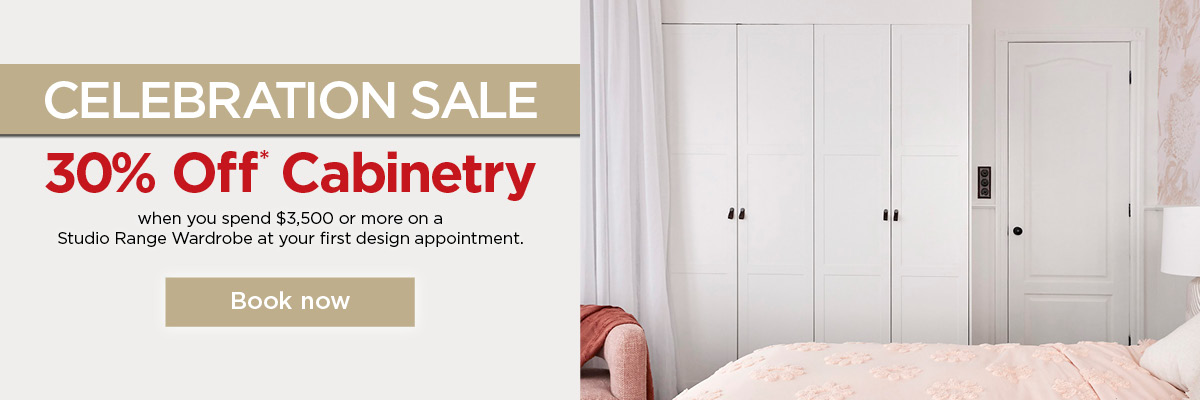 Celebration Sale 30% Off Cabinetry