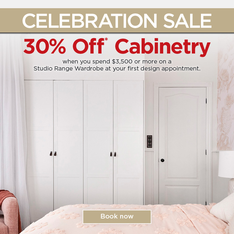 Celebration Sale 30% Off Cabinetry