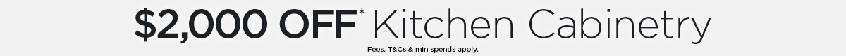 $2,000 Off Kitchen Cabinetry