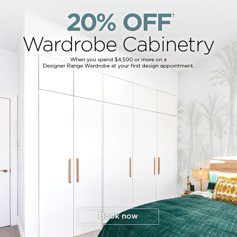 20% Off Wardrobe Cabinetry