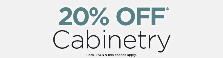 20% Off Kitchen Cabinetry