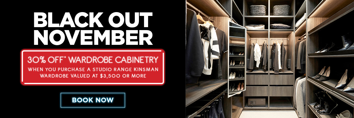 Black Out Sale - 30% Off Cabinetry