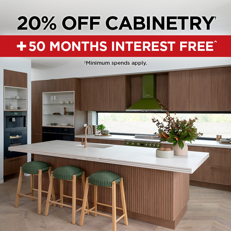 20% Off Cabinetry + 50 Months Interest Free