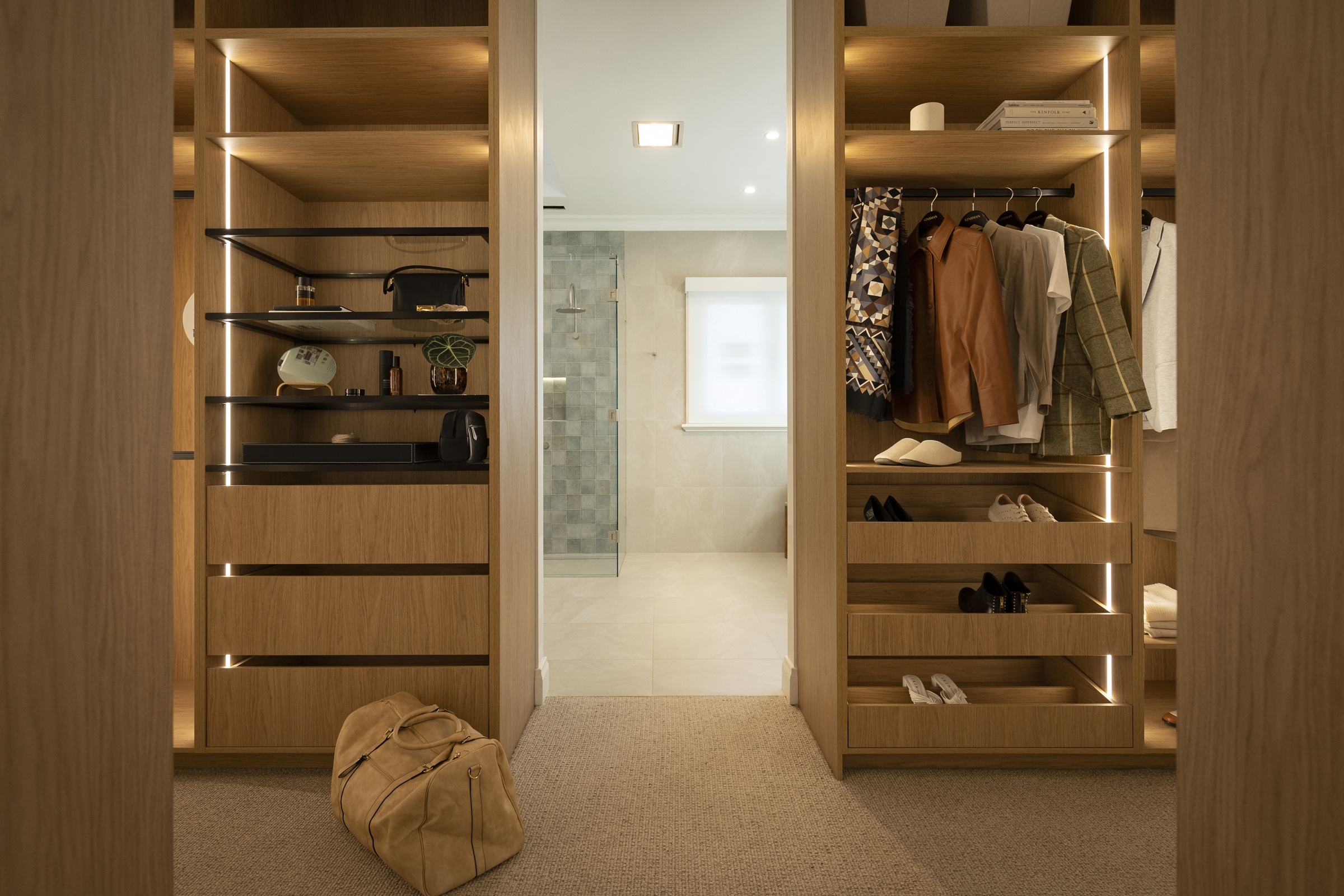 Walk through wardrobe that leads into main ensuite